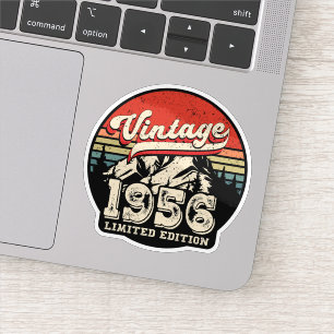 Retro 1956 Geburtstagsgeschenk Vintage 70. Geburts Aufkleber