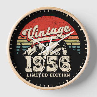 Retro 1956 Geburtstagsgeschenk Vintage 70. Geburts Uhr