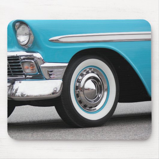 Retro 1956 Türkis Auto Mousepad (Vorne)