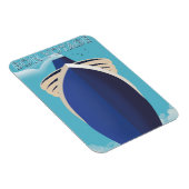 Retro 1960 Blume Magnet (Rechte Seite)