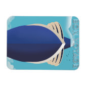 Retro 1960 Blume Magnet (Horizontal)