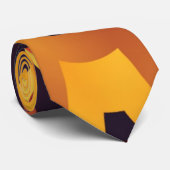 Retro 1960 Neonpsychedelia-Krawatte Krawatte (Gerollt)