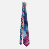 Retro 1960er Krawatte-Dye Muster Neck Tie Krawatte (Rückseite)