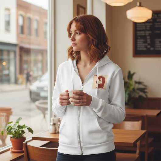 Retro 1960er Minimalistische Illustrationskunst Hoodie