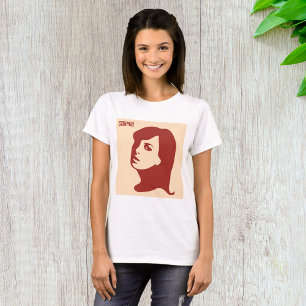 Retro 1960er Minimalistische Illustrationskunst T-Shirt