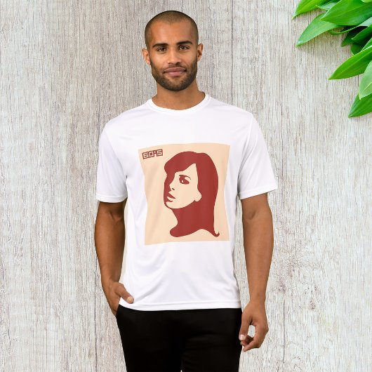Retro 1960er Minimalistische Illustrationskunst T-Shirt