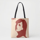 Retro 1960er Minimalistische Illustrationskunst Tasche (Vorderseite)