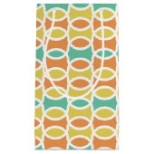 Retro 1960er-Runden Ovalen Orange Aquamarin Gold Kleine Geschenktüte (Vorderseite)