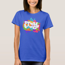 Retro 1960er-Stil Joy Graffiti T-Shirt