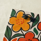 Retro 1960s Style Floral Pattern Strandtuch (Beispiel)