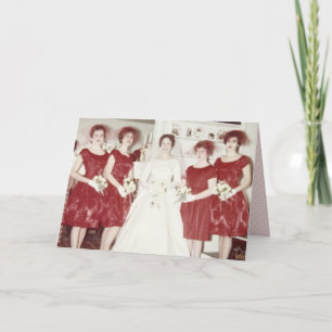Retro 1960s Wedding Karte