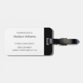 Retro 1966-1974 gepäckanhänger (Rückseite horizontal)