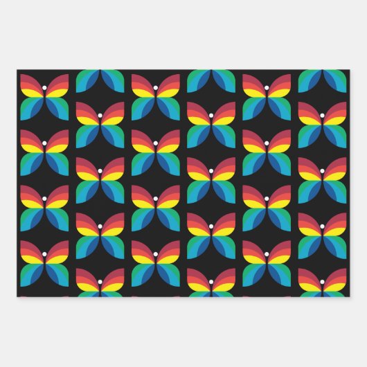 Retro 1966-1974 geschenkpapier set (Vorderseite 3)