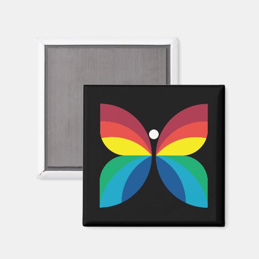 Retro 1966-1974 magnet (Vorderseite/Rückseite)