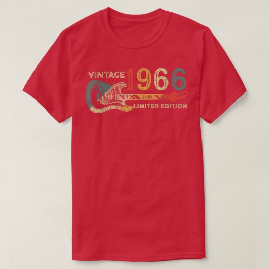Retro 1966 birthday gift for men Guitar Player 56t T-Shirt (Design vorne)