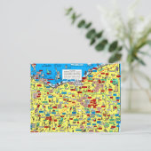 Retro 1966 Cleveland, Postkarte von Ohio (Stehend Vorderseite)