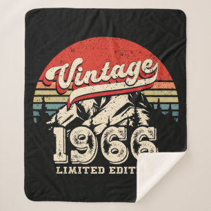 Retro 1966 Geburtstag Vintage Outdoor 60. Geburtst Sherpadecke