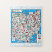 Retro 1966 Ohio map jigsaw puzzle 11"x14"252 pcs (Vertikal)