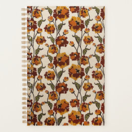 Retro 1970 Upholstery Fabric wöchentlich/monatlich Planer