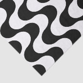 Retro 1970er Jahre Design Wavy Op-Art Stripe Muste Seidenpapier (Ausschnitt)