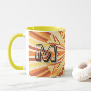 Retro 1970er Jahre Good Vibes Custom Name Tasse -