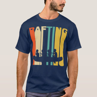 Retro 1970er Jahre Stil White Water Rafting T-Shirt