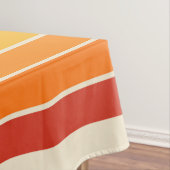 Retro 1970s Style Arched Stripes Geometric Pattern Tischdecke (Beispiel)