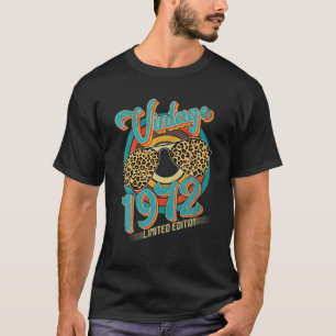 Retro 1972 50th Limited Edition Leopard 50 Year Ol T-Shirt