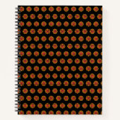 Retro 1974 - 1986 auf schwarz notizblock (Vorderseite)