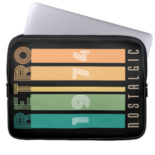 Retro 1974 nostalgisch laptopschutzhülle