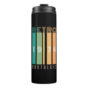 Retro 1974 nostalgisch thermosbecher