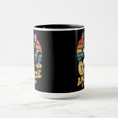 Retro 1976 Birthday 50th Cat Lover Bday Ukulele Tasse (Zentrum)