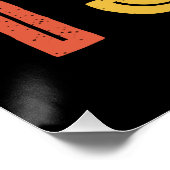 Retro 1976 Birthday Music Cassette Tape 50th Bday Poster (Ecke)