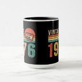 Retro 1976 Birthday Music Cassette Tape Bday Gift Tasse (Zentrum)