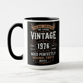 Retro 1976 Birthday The Man The Legend 50th Bday Tasse