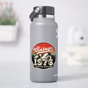 Retro 1976 Geburtstag Vintage 50. Outdoor-Bday Aufkleber