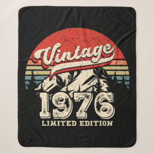 Retro 1976 Geburtstag Vintage 50. Outdoor-Bday Sherpadecke