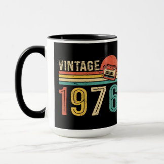 Retro 1976 Geburtstags-Musik-Kassettenband Bday-Ge Tasse
