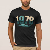 Retro 1978 Ocean Wave Graphic T-Shirt (Vorderseite)