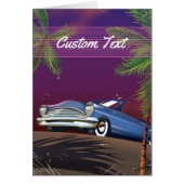 Retro 1980er Autoneonposter (Vorne)