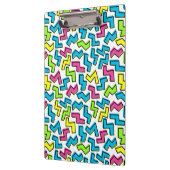 Retro-1980er Jahre Cooler Niedlicher 80er-Memphis- Klemmbrett (Links)