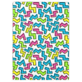 Retro-1980er Jahre Cooler Niedlicher 80er-Memphis- Klemmbrett (Rückseite)