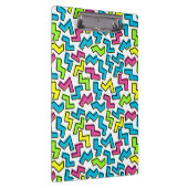 Retro-1980er Jahre Cooler Niedlicher 80er-Memphis- Klemmbrett (Rechts)