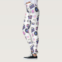 Retro 1980er Jahre Era Music Nostalgic Leggings