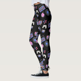 Retro 1980er Jahre Era Music Nostalgic Leggings