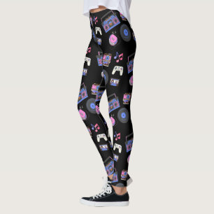 Retro 1980er Jahre Era Music Nostalgic Leggings