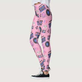Retro 1980er Jahre Era Music Nostalgic Leggings