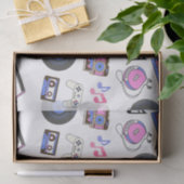 Retro 1980er Jahre Era Music zum Geburtstag Seidenpapier (Geschenk)