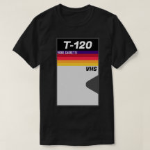 Retro 1980er T-120 VHS Cassette Tape T - Shirt