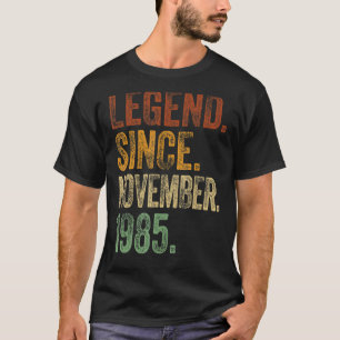 Retro 1985 Geburtstag November Geborene Legende se T-Shirt